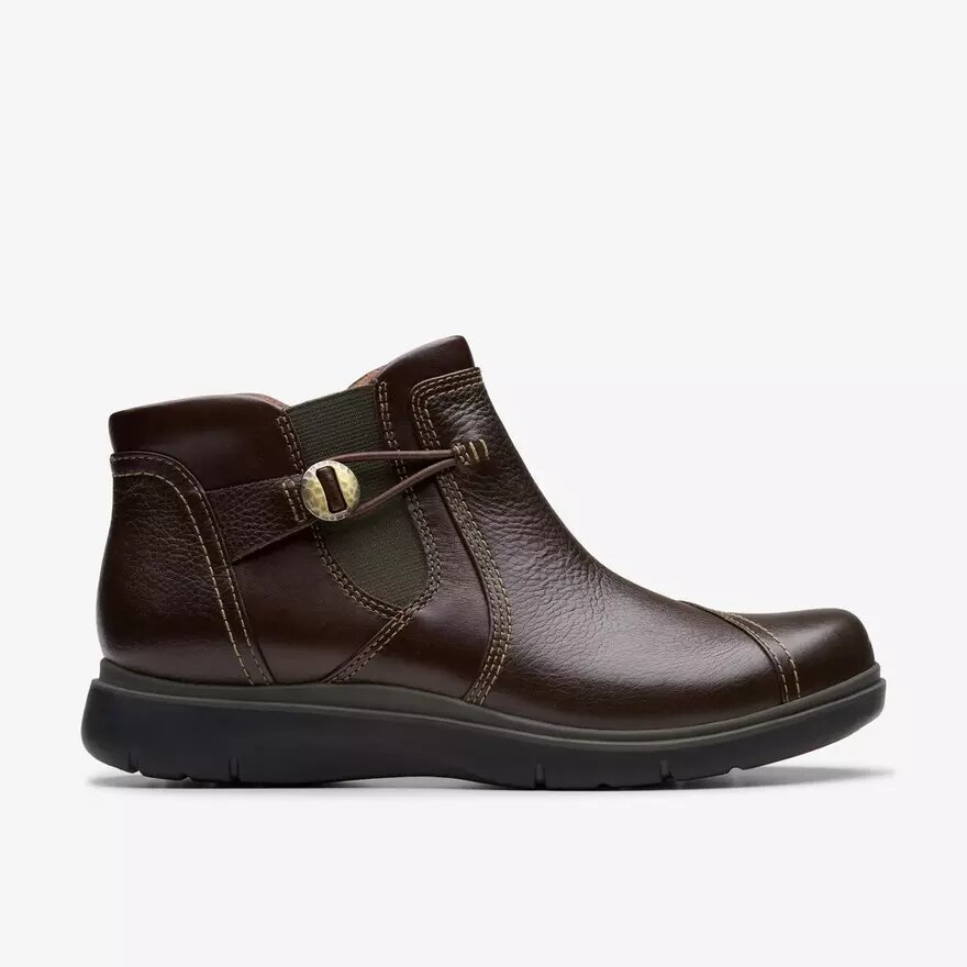 Certina Joy Damen-Stiefeletten aus dunkelbraunem Leder Certina Joy Damen-Stiefeletten aus dunkelbraunem Leder