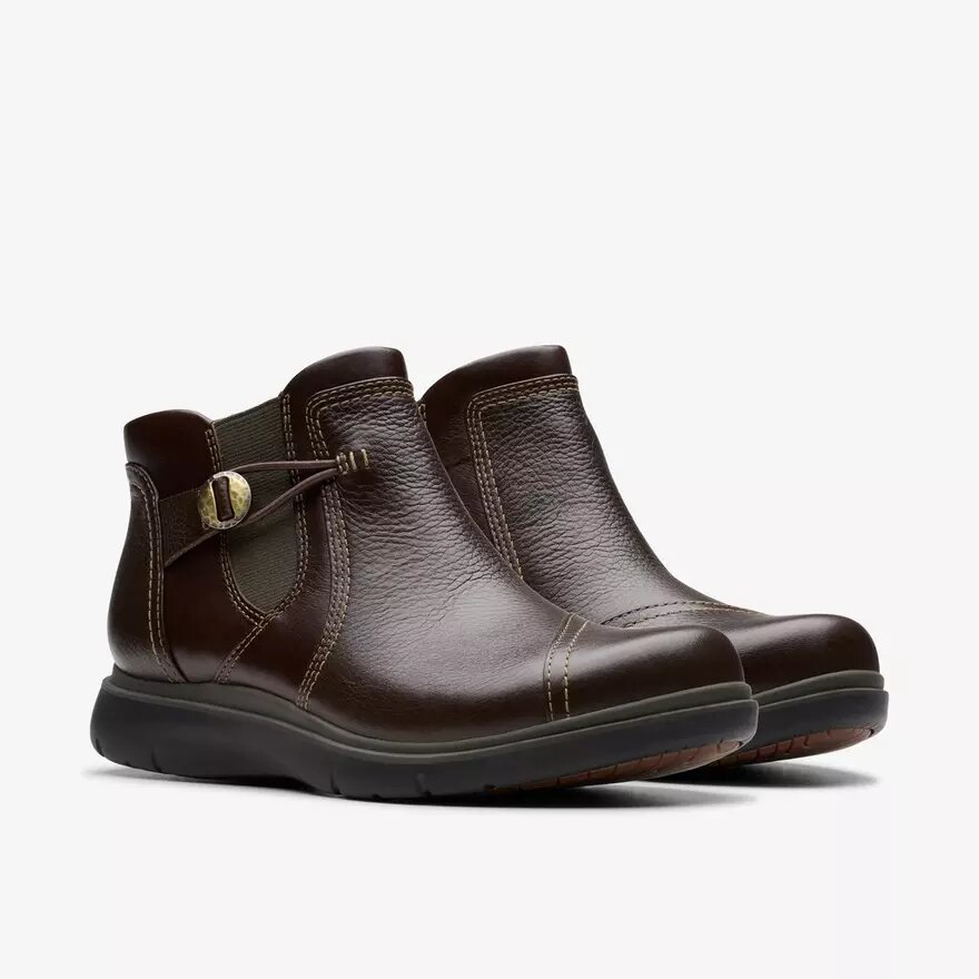 Certina Joy Damen-Stiefeletten aus dunkelbraunem Leder Certina Joy Damen-Stiefeletten aus dunkelbraunem Leder