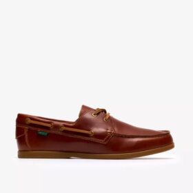 Charmouth Lace Herren-Bootsschuhe aus hellbraunem Leder