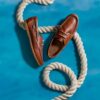 Charmouth Lace Herren-Bootsschuhe aus hellbraunem Leder Charmouth Lace Herren-Bootsschuhe aus hellbraunem Leder