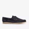 Charmouth Lace Herren-Bootsschuhe aus Nubukleder in Marineblau Charmouth Lace Herren-Bootsschuhe aus Nubukleder in Marineblau