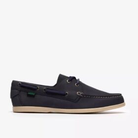 Charmouth Lace Herren-Bootsschuhe aus Nubukleder in Marineblau