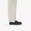 Charmouth Lace Herren-Bootsschuhe aus Nubukleder in Marineblau Charmouth Lace Herren-Bootsschuhe aus Nubukleder in Marineblau