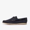 Charmouth Lace Herren-Bootsschuhe aus Nubukleder in Marineblau Charmouth Lace Herren-Bootsschuhe aus Nubukleder in Marineblau