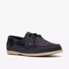 Charmouth Lace Herren-Bootsschuhe aus Nubukleder in Marineblau Charmouth Lace Herren-Bootsschuhe aus Nubukleder in Marineblau