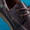 Charmouth Schnür-Bootsschuhe für Herren aus braunem Leder Charmouth Schnür-Bootsschuhe für Herren aus braunem Leder