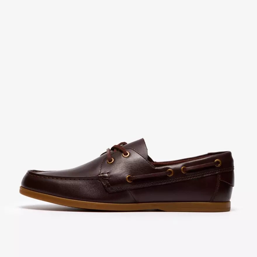 Charmouth Schnür-Bootsschuhe für Herren aus braunem Leder Charmouth Schnür-Bootsschuhe für Herren aus braunem Leder