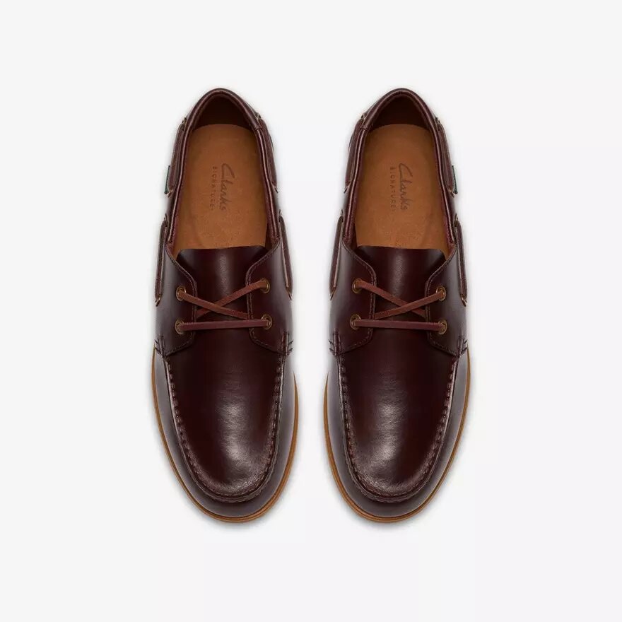 Charmouth Schnür-Bootsschuhe für Herren aus braunem Leder Charmouth Schnür-Bootsschuhe für Herren aus braunem Leder