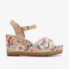 Chicly Floral – Weiße Keilabsatzschuhe für Damen Chicly Floral – Weiße Keilabsatzschuhe für Damen