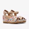 Chicly Floral – Weiße Keilabsatzschuhe für Damen Chicly Floral – Weiße Keilabsatzschuhe für Damen