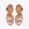 Chicly Floral – Weiße Keilabsatzschuhe für Damen Chicly Floral – Weiße Keilabsatzschuhe für Damen