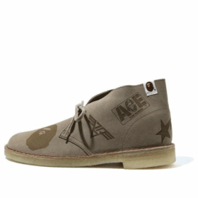 Clarks x A Bathing Ape Desert Boots „Grey Embossed“ 26149860