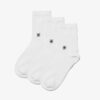 Cloud Steppers 3er-Pack Crew-Socken. Weiße Socken Cloud Steppers 3er-Pack Crew-Socken. Weiße Socken