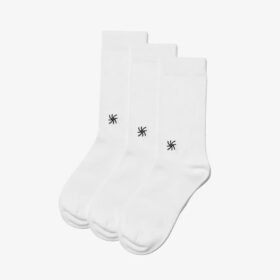 Cloud Steppers 3er-Pack weiße Crew-Socken