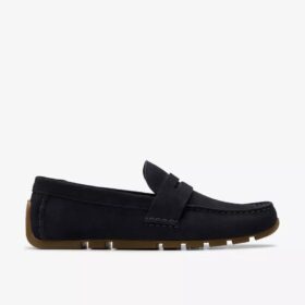 Corsley Bar Herren-Loafer aus marineblauem Wildleder