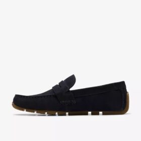 Corsley Bar Herren-Loafer aus marineblauem Wildleder