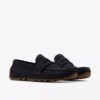 Corsley Bar Herren-Loafer aus marineblauem Wildleder Corsley Bar Herren-Loafer aus marineblauem Wildleder