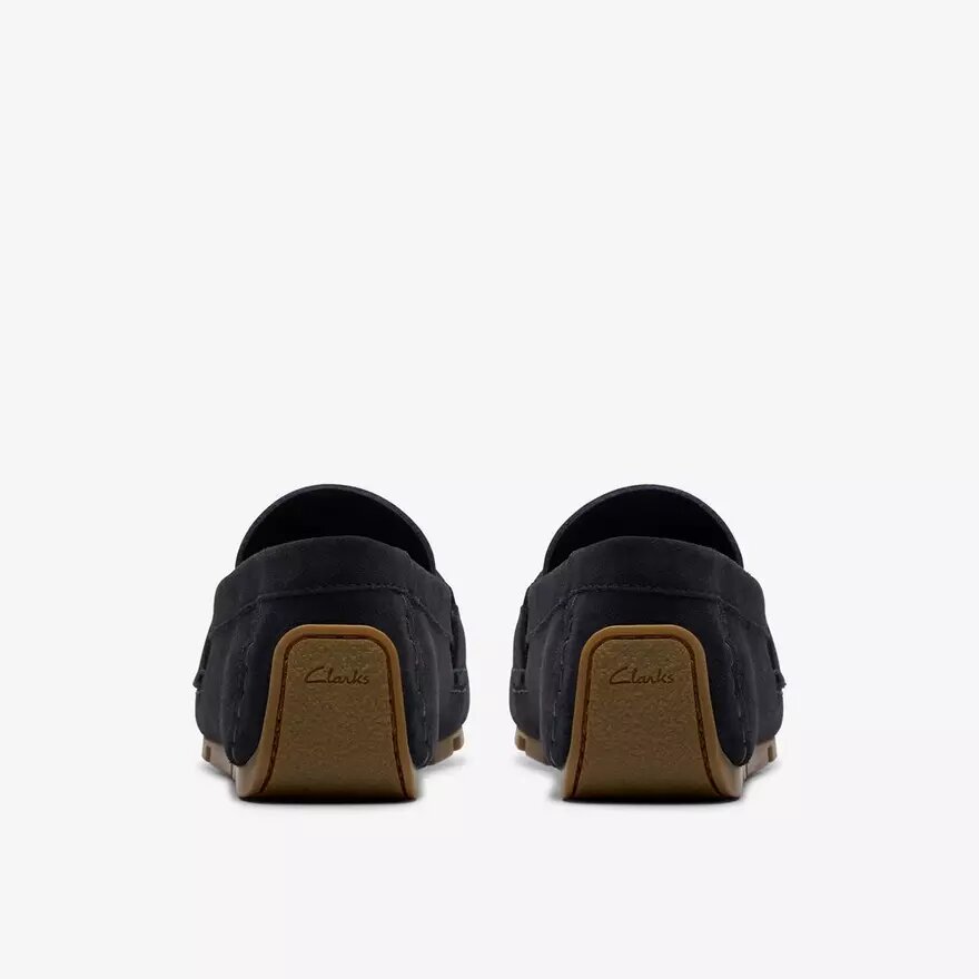 Corsley Bar Herren-Loafer aus marineblauem Wildleder Corsley Bar Herren-Loafer aus marineblauem Wildleder