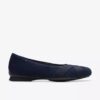 Damen-Ballerinas „Jazmynn Gem“ aus marineblauem Wildleder Damen-Ballerinas „Jazmynn Gem“ aus marineblauem Wildleder