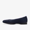 Damen-Ballerinas „Jazmynn Gem“ aus marineblauem Wildleder Damen-Ballerinas „Jazmynn Gem“ aus marineblauem Wildleder
