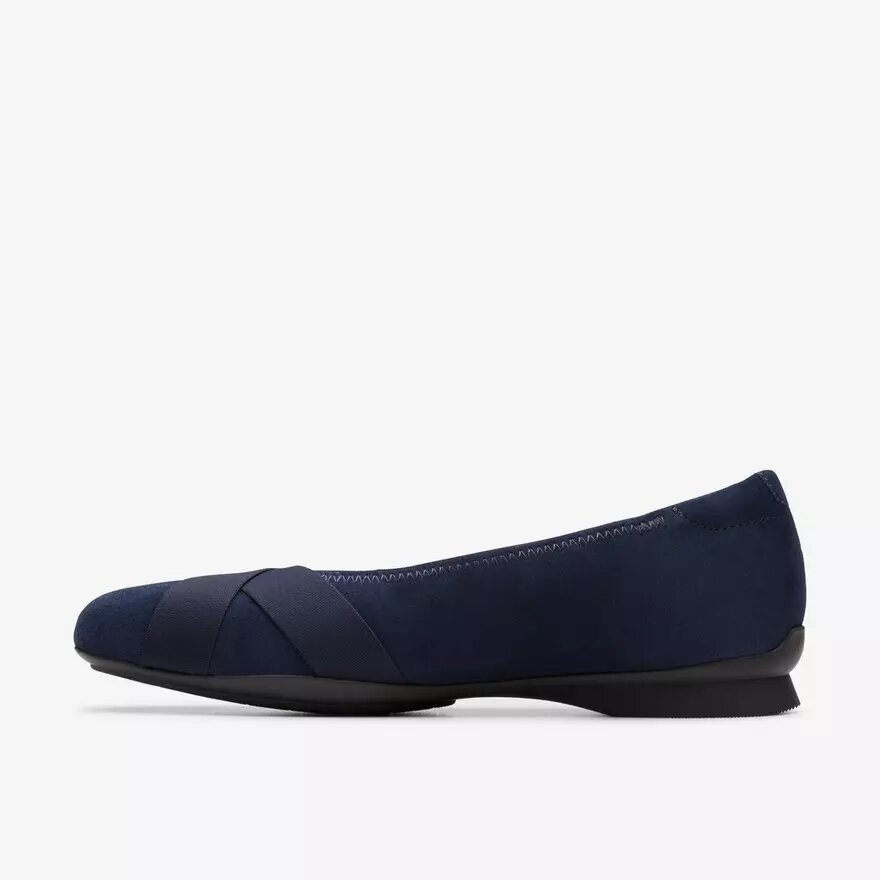 Damen-Ballerinas „Jazmynn Gem“ aus marineblauem Wildleder Damen-Ballerinas „Jazmynn Gem“ aus marineblauem Wildleder