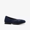 Damen-Ballerinas „Jazmynn Gem“ aus marineblauem Wildleder Damen-Ballerinas „Jazmynn Gem“ aus marineblauem Wildleder
