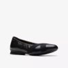 Damen-Ballerinas „Jazmynn Gem“ aus schwarzem Leder Damen-Ballerinas „Jazmynn Gem“ aus schwarzem Leder