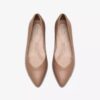 Damen-Ballerinas „Natalyn Wish“ aus warmem, beigem Leder Damen-Ballerinas „Natalyn Wish“ aus warmem, beigem Leder