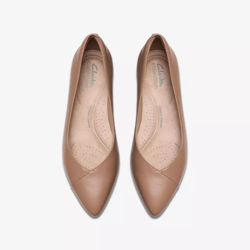 Damen-Ballerinas „Natalyn Wish“ aus warmem, beigem Leder Damen-Ballerinas „Natalyn Wish“ aus warmem, beigem Leder