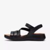 Damen Cecily Mix – Flache Sandale in schwarzer Kombination