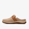 Damen-Clog „Orlene“ in Taupe – Nubuk-Clogs & Pantoletten Damen-Clog „Orlene“ in Taupe – Nubuk-Clogs & Pantoletten