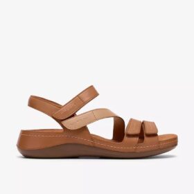 Damen-Flache Sandale „Cecily Mix“ in Beige