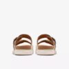 Damen-Flache Sandalen „Arwell Step“ aus cremefarbenem Leder Damen-Flache Sandalen „Arwell Step“ aus cremefarbenem Leder