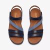 Damen-Flache Sandalen „Cecily Mix“ in Blau mit kombiniertem Obermaterial Damen-Flache Sandalen „Cecily Mix“ in Blau mit kombiniertem Obermaterial