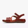 Damen-Flache Sandalen „Cecily Mix“ in gebranntem Orange Damen-Flache Sandalen „Cecily Mix“ in gebranntem Orange