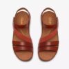 Damen-Flache Sandalen „Cecily Mix“ in gebranntem Orange Damen-Flache Sandalen „Cecily Mix“ in gebranntem Orange