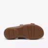 Damen-Flache Sandalen „Cecily Step“ in Beige aus Nubukleder Damen-Flache Sandalen „Cecily Step“ in Beige aus Nubukleder