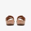 Damen-Flache Sandalen „Cecily Step“ in Beige aus Nubukleder Damen-Flache Sandalen „Cecily Step“ in Beige aus Nubukleder