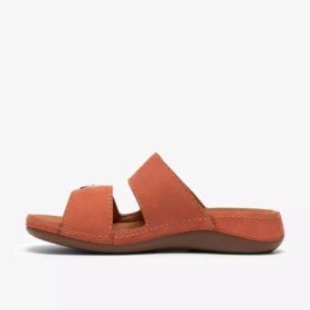 Damen-Flache Sandalen „Cecily Step“ in Burnt Orange