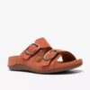 Damen-Flache Sandalen „Cecily Step“ in Burnt Orange Damen-Flache Sandalen „Cecily Step“ in Burnt Orange