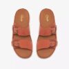 Damen-Flache Sandalen „Cecily Step“ in Burnt Orange Damen-Flache Sandalen „Cecily Step“ in Burnt Orange