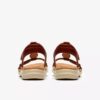 Damen-Flache Sandalen „Kitly Gem“ aus Leder in gebranntem Orange Damen-Flache Sandalen „Kitly Gem“ aus Leder in gebranntem Orange
