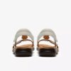 Damen-Flache Sandalen „Kitly Gem“ aus weißem Leder Damen-Flache Sandalen „Kitly Gem“ aus weißem Leder