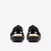 Damen-Flache Sandalen „Laurieann Ivy“ aus schwarzem Leder Damen-Flache Sandalen „Laurieann Ivy“ aus schwarzem Leder