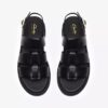 Damen-Flache Sandalen „Orinoco3 Strap“ aus schwarzem Leder