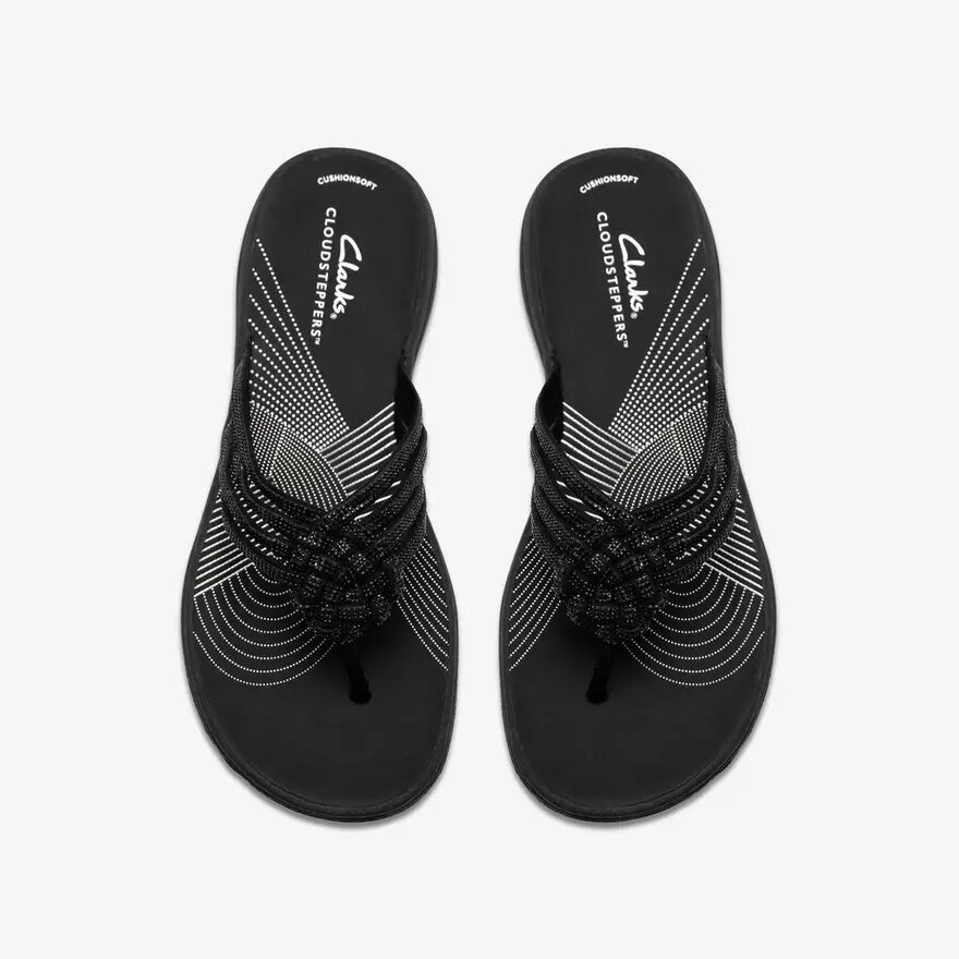 Damen-Flip-Flops „Breeze Gem“ in Schwarz Damen-Flip-Flops „Breeze Gem“ in Schwarz