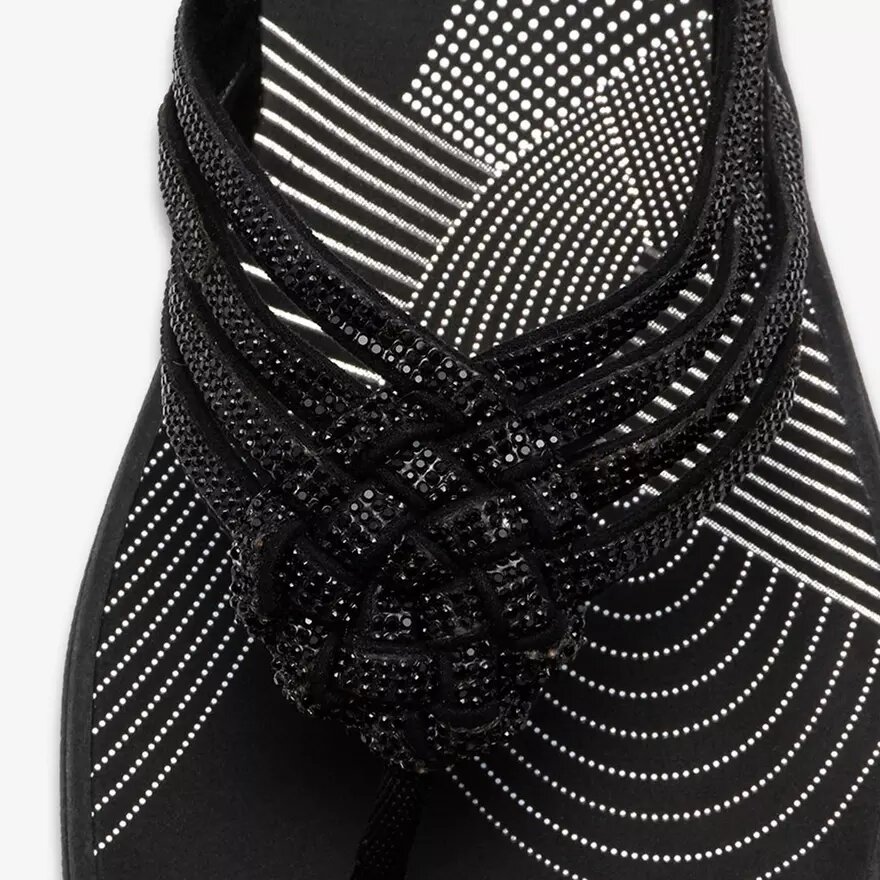 Damen-Flip-Flops „Breeze Gem“ in Schwarz Damen-Flip-Flops „Breeze Gem“ in Schwarz
