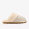 Damen-Hausschuhe „Stockinette“ in Khaki Damen-Hausschuhe „Stockinette“ in Khaki