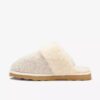 Damen-Hausschuhe „Stockinette“ in Khaki Damen-Hausschuhe „Stockinette“ in Khaki