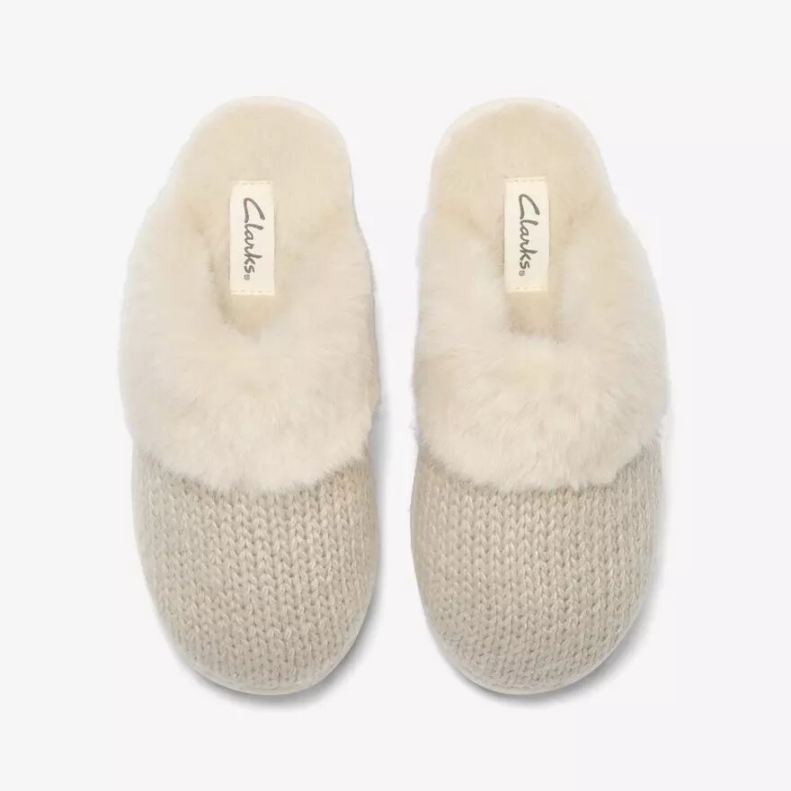Damen-Hausschuhe „Stockinette“ in Khaki Damen-Hausschuhe „Stockinette“ in Khaki
